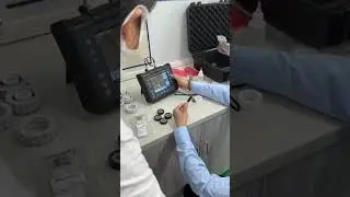 Anyscan31 Ultrasonic Flaw Detector Real Time Plastic Bearing Inspection Demo  NDT Solution