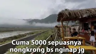 Nongkrong Murah di Tengah Sawah & Sungai, Sukamakmur