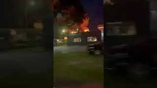 A fire has spread rapidly at a picnic facility in Almelo