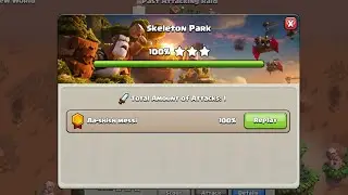 Unbelievable 1-shot on skeleton park😳🔥 || Clash Of Clans ||
