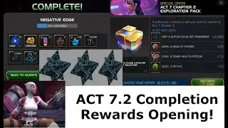 Act 7.2 Completion LUCKY Rewards Opening! 3X 6 Star Basic Opening - Marvel Contest of Champions