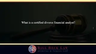 What is a certified divorce financial analyst?