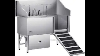 Review: VEVOR 304 Stainless Steel Dog Bathing Station: Professional Grooming Tub