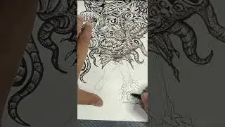 Easy And Fun Drawing Monster Character #SHORTS