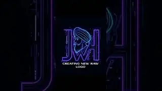 &ldquo;Creating My Neon JWH Logo & Banner | Digital Design Tutorial&rdquo;
