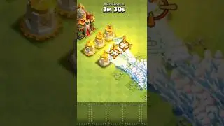 1x Super Valkyrie + 10x Clone Spells Vs All Level Super Wizard Tower|Clash Of Clans|#shorts#coc