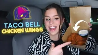 Taco Bell's *NEW* Chicken Wings Taste Test!!