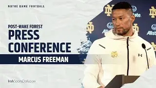 Notre Dame HC Marcus Freeman Post-Wake Forest | #ndfootball