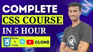 CSS Crash Course | CSS Tutorial For Beginners In Hindi | CSS One Shot | Complete CSS With Project.