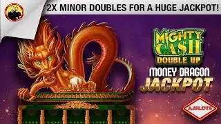 Minor Doubles Up Playing Mighty Cash Double Up Money Dragon HUGE HANDPAY @AnthonyandJourdan