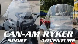 RYKER  demo of the Sport and Adventure windshields with Devin from MARK'S MOTORSPORTS in Enfield CT