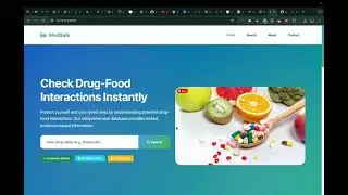 MedSafe - AI Drug-Food Interaction Checker | Flask Python Final Year Project | 1000+ Medicines