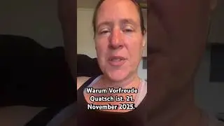 Warum Vorfreude Quatsch ist. 21. November 2025.