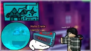 200 HOLO CRATES OPENING | BALL TOWER DEFENSE