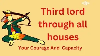 3rd lord (your courage) through all houses in vedic jyotish..