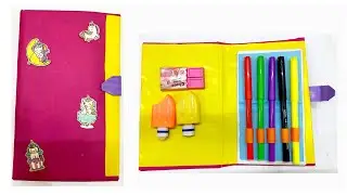 Diy Unicorn Pencil box | Diy Folder Organizer | How to make a paper folder organizer | Diy craft