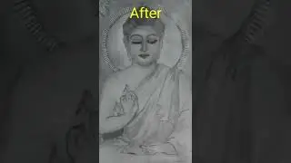 Gautam Buddha Drawing 