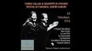 Maria Callas & Giuseppe Di Stefano Farewell Recital in Fukuoka (24.10.1974) [Rare Tape]