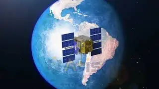 Earth Satellite 3D Animation