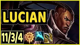 LUCIAN VS MISS FORTUNE - 11/3/4 KDA ADC GAMEPLAY