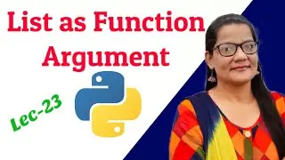 Passing List as Parameter | Python for beginners |  Zeenat Hasan Academy