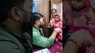 Cute baby | little scared with Doctor #baby #doctor #reels #world #care #views #cute #scared #feed