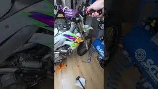 kx 450 new akrapovic ti system #motocross #automobile #enduro #dirtbike
