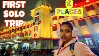My First Solo Trip❤️|| 5 places 😱|| Journey In sleeper class is safe?? || Guess the first place😍 ||