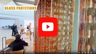 Textured Glass Partition I Laminated Decorative Glass for Lobby i #interiordesign #decorativeglass