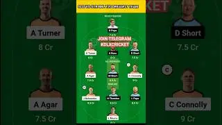 Sco vs Str dream11 team #shorts #kdlxcricket #scovsstr #bblmatchprediction