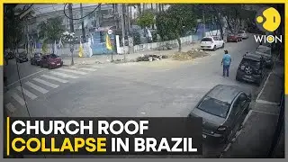 Church roof collapse in Brazil during food distribution event, kills 2 people | WION