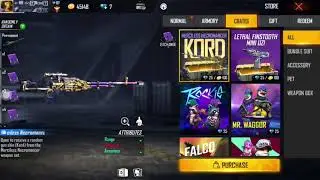 New Kord gun skin || create opening || NAVI || FF ~ ||  #freefire 🔥 #DJALOK