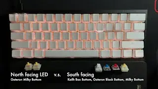 How north v.s. south-facing and different switches affect RGB light