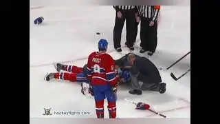 Colton Orr vs. George Parros rivalry (all 9 rounds)