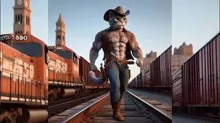 Cowboy vs Bandits 🐱🤠🔫🚂🏇