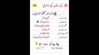 6 Dino main Takhleeqshuda Cheezain | History of 6 days Creation | Allah Created on Mon,The,Wed etc.