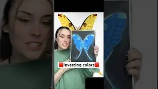 Trying to invert colors of a moth with painting! #drawingtutorial #howto #howtodraw #artchallenge