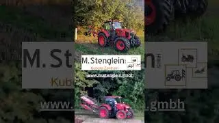 Kubota Traktor M 7173 P KVT und einem Kverneland Volldrehpflug EG 85-200 Variomat 4-furchig