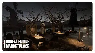 Halloween Scary Pumpking Village Unreal Engine Marketplace