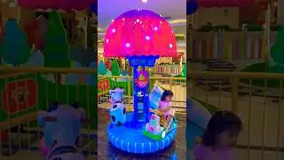 Carousel mini mobil bunga jamur pink biru 🍄 #carousel