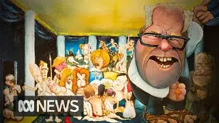Bald Archy paintings poke fun at Australian celebrities | ABC News