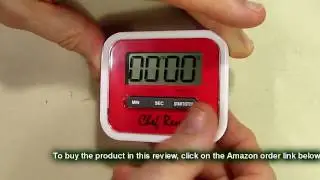 BEST Digital Kitchen Food / Oven / Egg Timer Chef Remi  Loud Alarm Big Digits REVIEW
