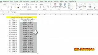 Insert Country Code Before Phone Numbers