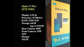 Overview| Optus X-Plus X Plus (ZTE P602) 4G Android Phone