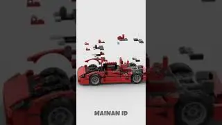 MERAKIT LEGO FERRARI TERBAIK | LEGO FERRARI F40 SATISFYING BUILDING