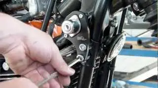 How to mount Triumph ignition switch relocation bracket