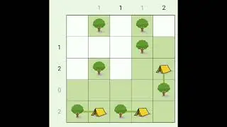 Trees and Tents (logic puzzle with simple rules)