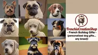FrenchieCreationShop - French Bulldog Gifts (we personalize all dog(s)...all breeds)! #frenchbulldog