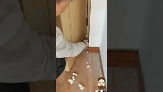 Install a Door Stopper to Prevent Wall Damage and Improve Home Safety #shorts