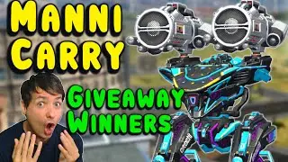 Manni on Killing Spree! + Giveaway Winners - War Robots Gameplay WR